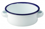 UTOPIA EAGLE ENAMEL WHITE CASSEROLE DISH 5.5"