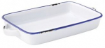 UTOPIA AVEBURY BLUE STONEWARE LARGE RECTANGULAR DISH 8.5"