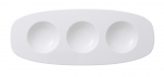 AFFINITY OVAL COMPARTMENT PLATE 300X120MM