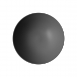 V&B ICONIC LA BOULE BLACK BOWL 21.5X6.5CM X6