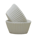 WHITE GREASEPROOF MUFFIN CAKE CASES 51 X 38MM