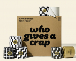 WHO GIVES A CRAP PREMIUM TOILET ROLL BLACK & WHITE
