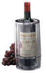 ACRYLIC CLEAR WINE COOLER WITH CHROME TRIM