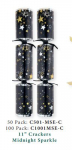 11" MIDNIGHT SPARKLE CRACKER X100