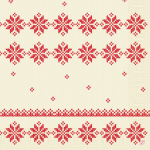 NAPKINS 3-PLY 40X40CM KNITTED TRADITIONS X1250