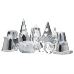 PREMIERE SILVER PARTY HATS X50 PREMSVRHAT