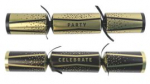 12" GOLD & BLACK CELEBRATION CRACKERS
