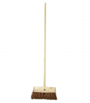 WOODEN YARD BROOM WITH HANDLE 13"