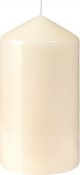 DUNI PILLAR CANDLE CREAM 150X80MM 60HRS X10 148482
