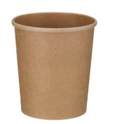 16OZ KRAFT PREMIUM SOUP POT PP LINED. MICROWAVABLE