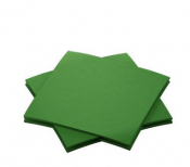 DUNISOFT 20X20CM NAPKIN LEAF GREEN 188327