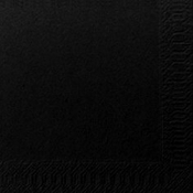 POPPIES NAPKIN 40CM 3PLY BLACK