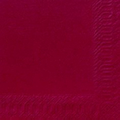 POPPIES NAPKIN 40CM 3PLY BORDEAUX
