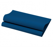 DUNISOFT NAPKIN 40CM 4FOLD NAVY BLUE 500