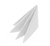 TABLE SMART AIRLAID WHITE NAPKIN 40X40CM   X500