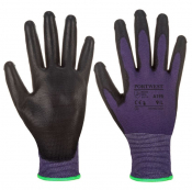 TOUCHSCREEN PU PURPLE/BLACK GLOVE XXL