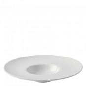 UTOPIA WHITE SUPER VITRIFIED PORCELAIN TITAN OPTIONS WIDE RIMMED BOWL 11.3inch
