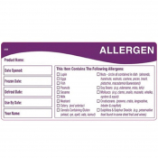 DAYMARK ALLERGEN FOOD STORAGE LABEL 50X102MM  X500/ROLL
