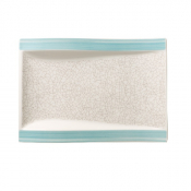 AMARAH AQUAMARIN PLATE FLAT RECTANGULAR 26X20CM / 10.2X7.9inch
