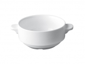 SUPERWHITE LUGGED SOUP BOWL 10OZ 28CL