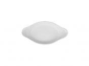 SUPERWHITE OVAL EARED DISH 10inch 25CM X 6