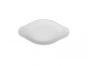 SUPERWHITE OVAL EARED DISH 11inch 28CM x 6