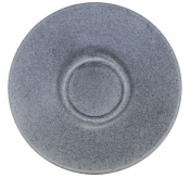 ARTISAN KERNOW VITRIFIED GREY STONEWARE ROUND SAUCER 15CM X6