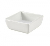 GENWARE PORCELAIN SQUARE DISH 8.5 X 3.5CM/ 3.25 X 1.4inch