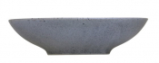 ARTISAN KERNOW STONEWARE GREY ROUND COUPE BOWL 19CM