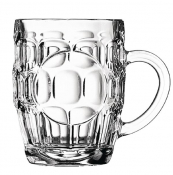 ARCOROC BRITANNIA TANKARD HALF PINT GLASS 10OZ/285ML LINED CE