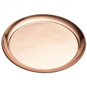GENWARE COPPER ROUND TRAY 11.8inch