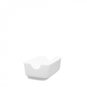 CHURCHILL ALCHEMY FINE CHINA WHITE SUGAR SACHET HOLDER 4.4X2.9inch