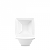 CHURCHILL ALCHEMY FINE CHINA WHITE ENERGY SQUARE BOWL 2.1OZ