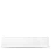 CHURCHILL ALCHEMY FINE CHINA WHITE BALANCE RECTANGULAR BUFFET TRAY 18.1X3.9inch