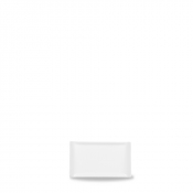 CHURCHILL ALCHEMY FINE CHINA WHITE BALANCE RECTANGULAR BUFFET TRAY 6.7X3.9inch