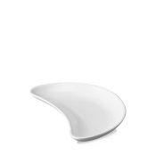 CHURCHILL SUPER VITRIFIED WHITE CRESCENT SALAD PLATE 8inch