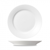 CHURCHILL SUPER VITRIFIED WHITE MEDITERRANEAN PLATE 10inch
