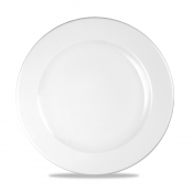 CHURCHILL SUPER VITRIFIED WHITE PROFILE PLATE 10.3inch