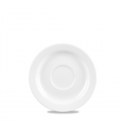 CHURCHILL SUPER VITRIFIED WHITE PROFILE SAUCER 5.9inch