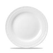 CHURCHILL SUPER VITRIFIED CHATEAU WHITE PLATE 10inch