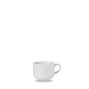 CHURCHILL SUPER VITRIFIED WHITE PROFILE STACKING CUP 7.7OZ