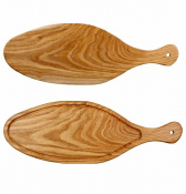 CHURCHILL ART DE CUISINE OAK WOOD OVAL BOARD 20.9X7.3inch