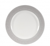 CHURCHILL SUPER VITRIFIED ISLA SHALE GREY FOOTED PLATE 10.9inch