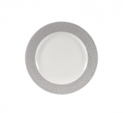 CHURCHILL SUPER VITRIFIED ISLA SHALE GREY PLATE 6.7inch