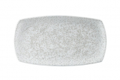 CHURCHILL ART DE CUISINE MENU SHADES CALDERA CHALK WHITE PLATE 14X7.4inch