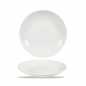 CHURCHILL SUPER VITRIFIED ISLA WHITE COUPE PLATE 10inch