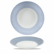 CHURCHILL SUPER VITRIFIED ISLA OCEAN BLUE COUPE PLATE 11inch