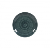 CHURCHILL SUPER VITRIFIED STONECAST PATINA RUSTIC TEAL COUPE PLATE 6.5inch