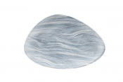 CHURCHILL SUPER VITRIFIED STUDIO PRINTS FLUID PEARL TRIANGULAR PLATE 14X7.4inch