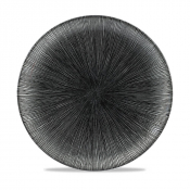CHURCHILL SUPER VITRIFIED STUDIO PRINTS AGANO BLACK COUPE PLATE 10.2inch